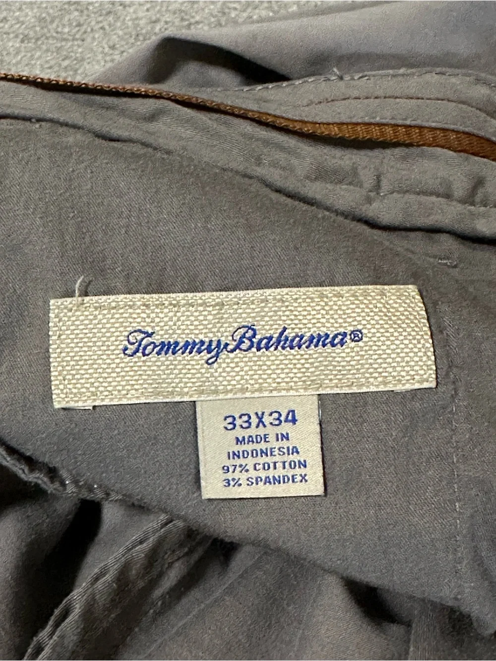 Tommy Bahama Men's Charcoal Gray Chinos